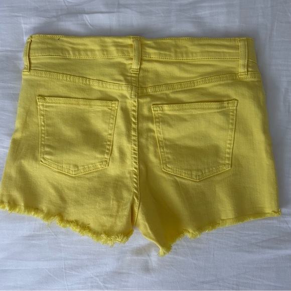 Yellow Denim Shorts - Picture 5 of 5